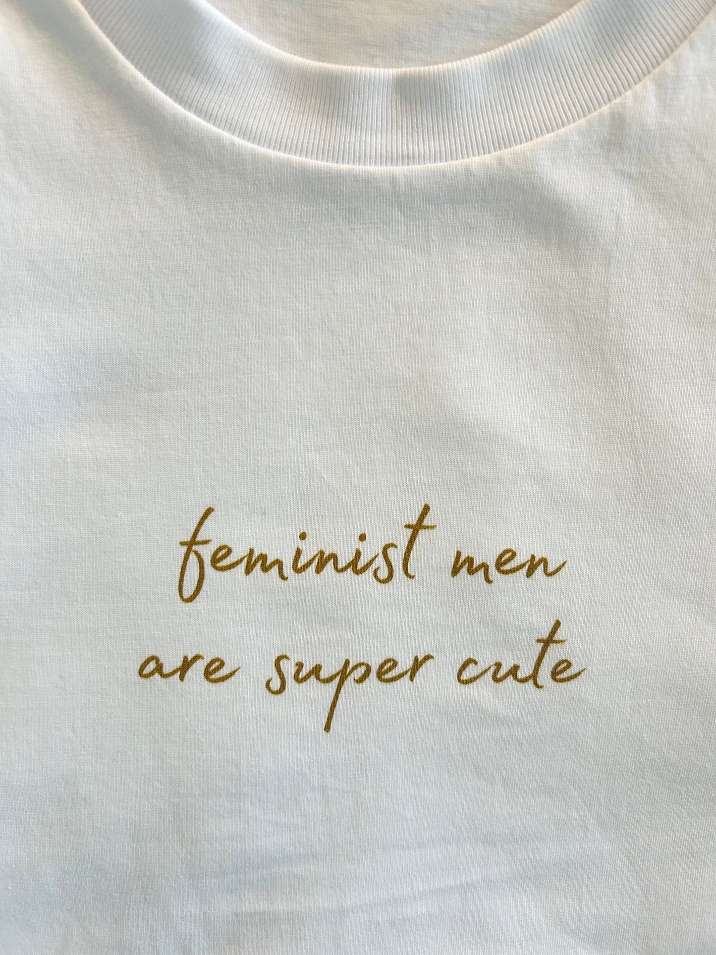 Tee 04 - Feminist men are super cute.